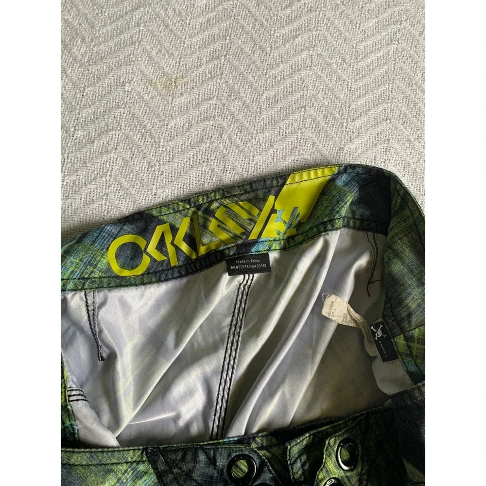 Y2K Men's Oakley Multicolor Board‎ Shorts Pocket String Beach Swim Sun classic